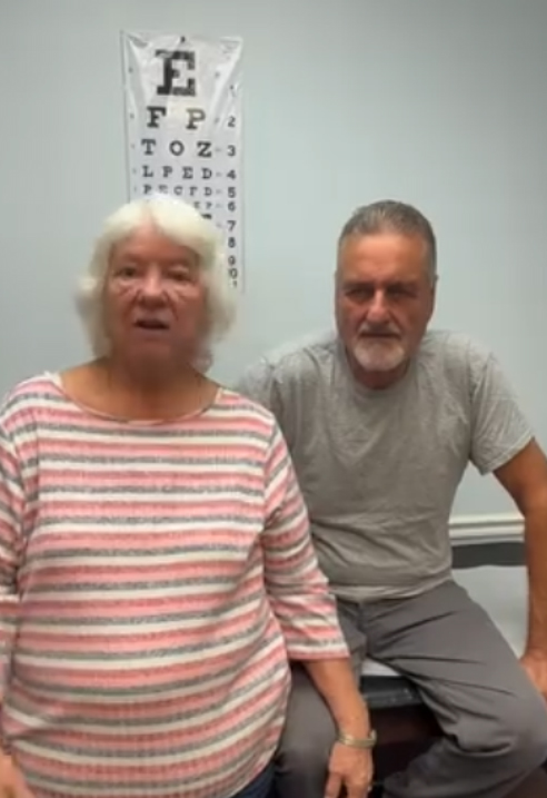 Patients during a visit in the exam room